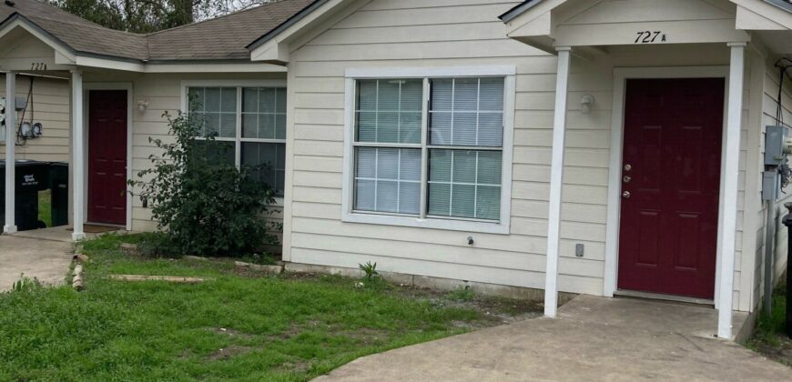 727 (B) E. Ave D. Temple, Tx 76501-Section 8 Accepted